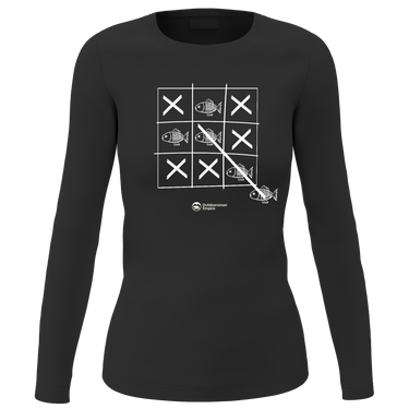 Fish Tick Tack Toe Women Long Sleeve Shirt